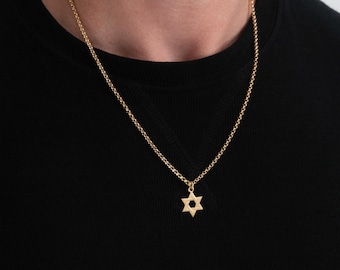 Delicate Star of David Necklace • Sterling Silver Jewish Pendant