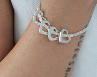 Dije Acero Quirúrgico Barrita Corazón Cadena Grabado Laser