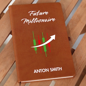 Future Millionaire Journal, Crypto Lover Gifts, gepersonaliseerd cadeau voor effectenmakelaar, effectenbeurs, makelaar, bullmarkt, dagboek daghandelaar,