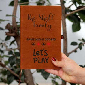 Board Game Lover Gifts, Family Game Night Game Score Book, Personalized Game Lover Gift, Custom Family Game Night SCORE BOOK