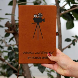 Personalized Director Journal – Written and Directed notes, Filmmaker Gift, Screenwriter Notebook, Cinematic Journal, Film Teacher Gift