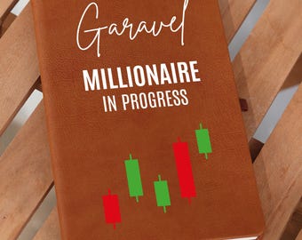 Personalisiertes Börsenmaklergeschenk, Börse, Makler, Haussemarkt, Day Trader Journal, Kryptogeldbörse, Millionär in Fortschritt Geschenk