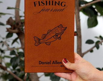 Personalized Fisherman Gift, Personalized Fishing Journal, Fishing Journal Gift for Man, Fishing Lover Gift, Fly Fishing