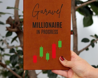Personalisiertes Day Trader Notizbuch, digitales Journal, personalisiertes Geschenk für Börsenmakler, Börse, Makler, Hausse am Markt