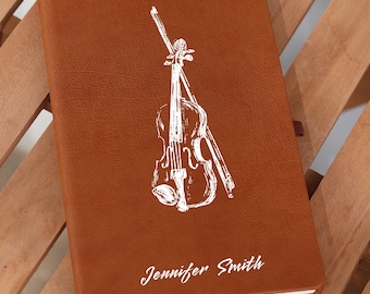 Personalized Violinist Journal, Gift for Violin Lovers and Musicians, Violin Teacher Gifts, Custom Journal, Violin Student Gift
