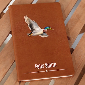 Regalo de caza de patos, diario de cazador de patos, regalo para amantes del pato real, regalo para amantes de los deportes al aire libre, diario de patos