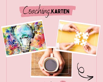 Fotokaarten voor coaching, training, consultancy, school en creatieve formaten - direct te downloaden en zelf af te drukken