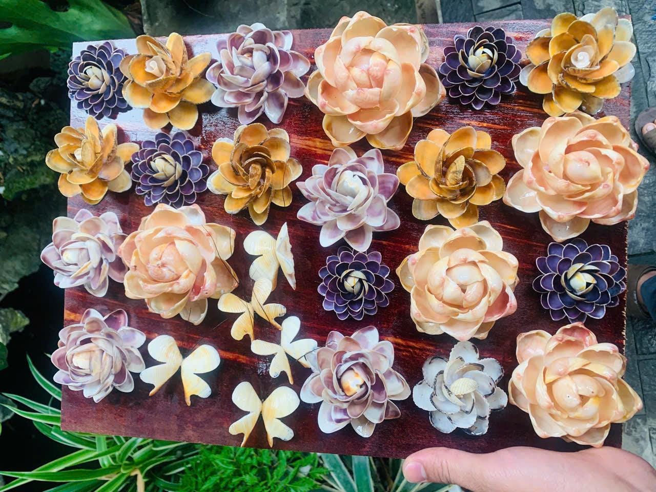 Handmade Seashell Flower: Coastal Wedding & Home Decor