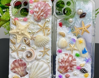 Decoden Phone Case: Handmade Coastal Beach Theme iPhone Cover