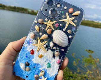 Seashell Phone Case: Customized Beach Ocean Cover