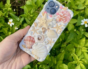 Personalized Seashell Phone Case: Coastal Beach Cover