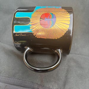 Laurel Burch Leonardo The Lion Mug Ceramic Collectible