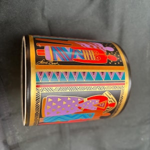 Vintage 1988 Laurel Burch Tribal Spirit Mug. Ceramic and Porcelain Considered A Vintage Piece.