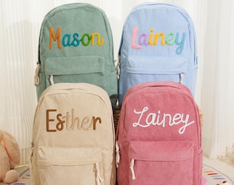 Custom Embroidered Kids Backpack with Name - Personalized Toddler School Bag for Boys Girls, Preschool Kindergarten Back to School Gift,Gift