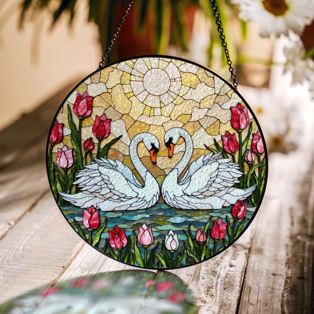 Couple Swan Home Decoration