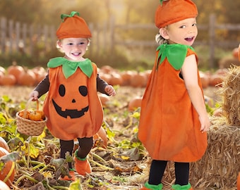 Toddler Pumpkin Costume, Dark Fantasy Halloween Outfit, Cozy Kids Wear