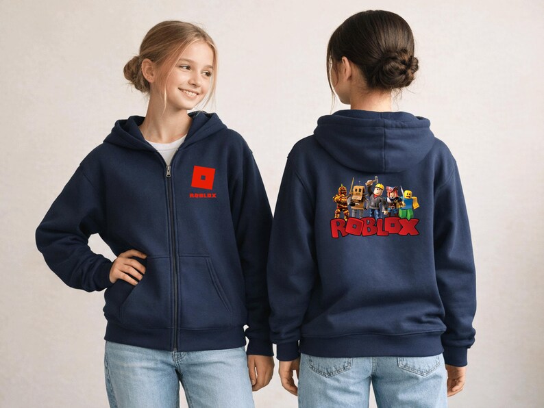 Roblox Youth Full Zip Hoodie zdjęcie 4