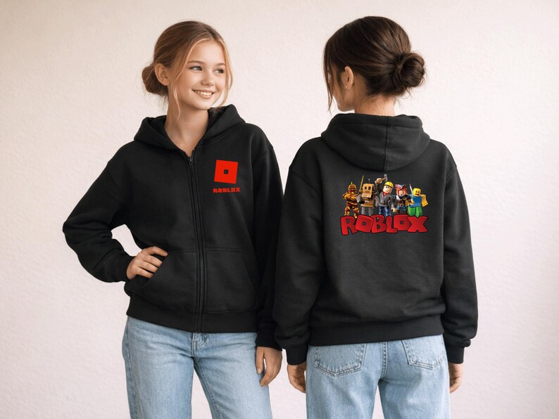 Roblox Youth Full Zip Hoodie zdjęcie 2