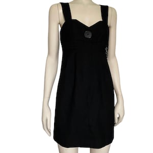 Cop Copine Officecore vintage pak mini-jurk knoop en ketting coquette statement landingsbaan zeldzaam