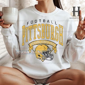 Vintage Pittsburgh Football fan shirt,Pittsburgh football Crewneck , Pittsburgh sweatshirt, Game day Football,Retro football tee
