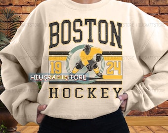 Boston Vintage Hockey PNG, NHL design, hockey PNG for tee, Hockey Team png, Boston png