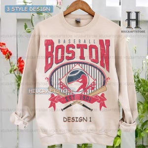 Vintage Boston Baseball Sweatshirt | Boston baseball T-shirt | Baseball Fan shirt | Boston baseball Tee | Custom baseball shirt