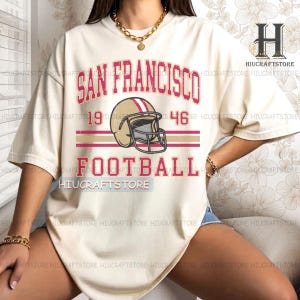 San Francisco Football fan tshirt,San Francisco football Crewneck , San Francisco sweatshirt, Game day Football,Vintage football tee