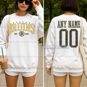 Personalized Boston Bruins sweatshirt, Boston Bruins 2025 Hoodie & T-Shirt, Hockey Fan Sweatshirt, Hockey Gift Apparel