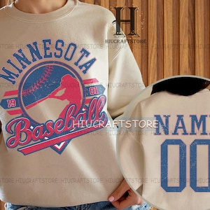 Customized Minnesota Baseball Sweatshirt | Minnesota baseball shirt | Baseball Fan shirt | Minnesota baseball tshirt | Custom baseball tee