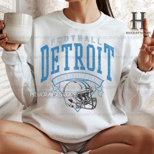 Vintage Detroit Football fan shirt,Detroit football Crewneck , Detroit sweatshirt,Game day Football,Retro football tee, football shirt gifts