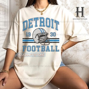 Detroit Football fan tshirt,Detroit football Crewneck , Detroit sweatshirt, Game day Football,Vintage football tee, football shirt gifts