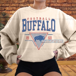 Vintage Buffalo PNG, Fußball PNG, Vintage Fußball, Buffalo PNG, Spieltag Fußball, Retro Fußball PNG