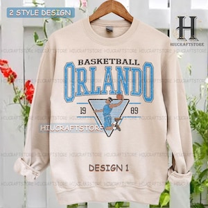 Orlando Basketball Sweatshirt | Vintage Orlando  Basketball shirt | Basketball shirt | Orlando  Basketball tee| Orlando Basketball Fan shirt