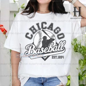 Chicago Baseball Tshirt | Chicago-Baseball-Sweatshirt | Baseball-Fan-Shirt | Chicago-Baseball-T-Shirt | Individuelles T-Shirt