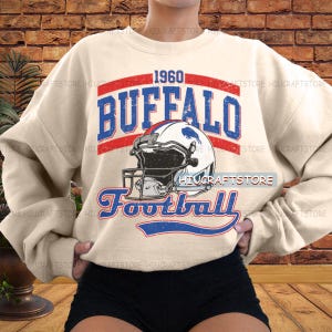 Buffalo Football png, Fußball PNG, Vintage Fußball, Buffalo PNG, Spieltag Fußball, Retro Fußball PNG