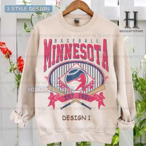 Vintage Minnesota Baseball Sweatshirt | Minnesota baseball T-shirt | Baseball Fan shirt | Minnesota baseball Tee | Custom baseball shirt