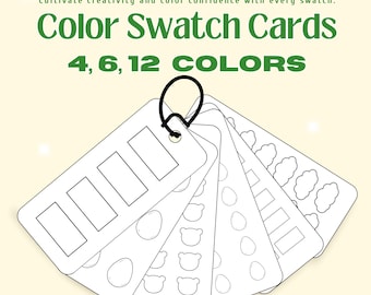 Printable Color Swatch Cards: DIY Palette Templates (PDF)