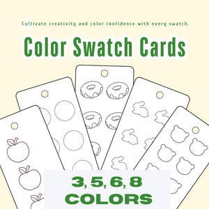 Color Swatch Cards: DIY Art & Crafts Palette (Digital Download)
