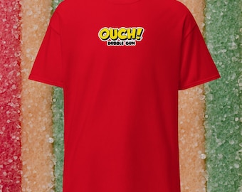 Ouch Bubble Gum Classic Candy Logo Tee for Nostalgic Bubble Gum Lovers
