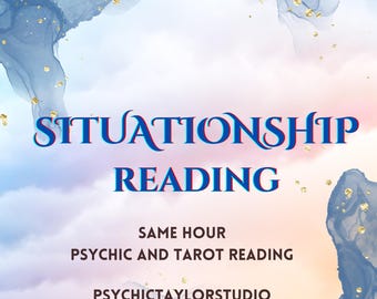 Situationship Tarot Reading: Same Day Psychic Guidance