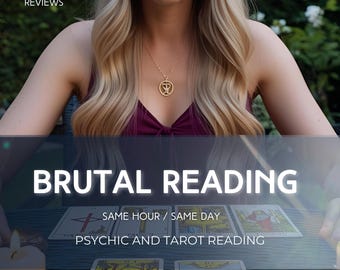 Brutal Tarot Reading: Honest Clairvoyance, No Sugar-Coating, Psychic Reading, Telepathy, Same Day  Accurate Insights