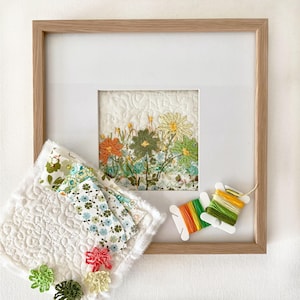Slow stitch beginner supply pack easy slow stitching mini starter project for beginners