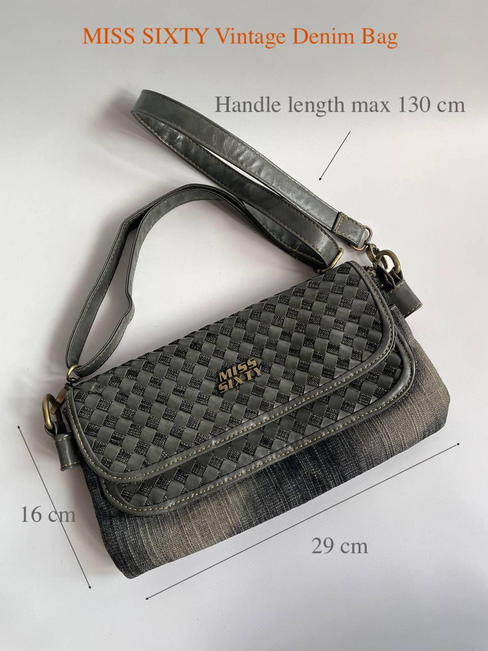 Vintage MISS SIXTY Denim Crossbody Bag, Multi-pocket Y2K Purse - Etsy