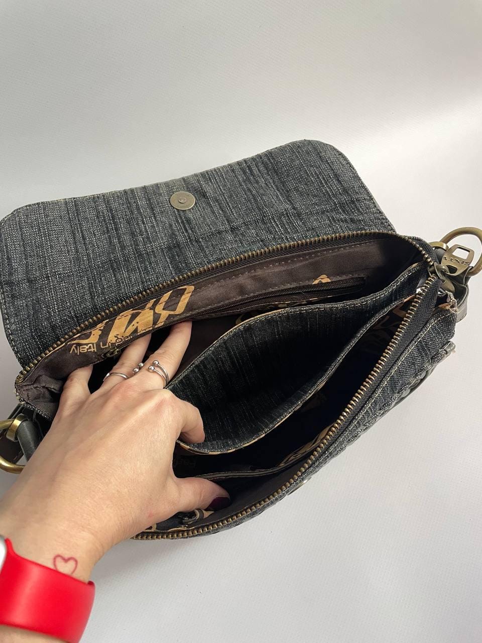 Vintage MISS SIXTY Denim Crossbody Bag, Multi-pocket Y2K Purse - Etsy