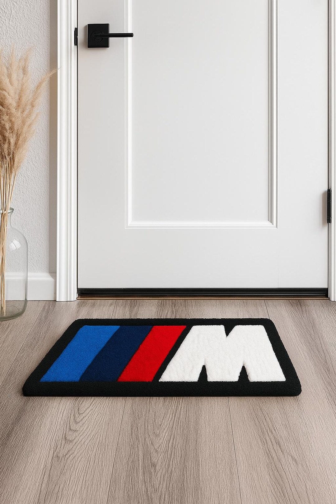 Handmade BMW M Power Rug – Car Logo Tufted Mat – Motorsport Decor ...