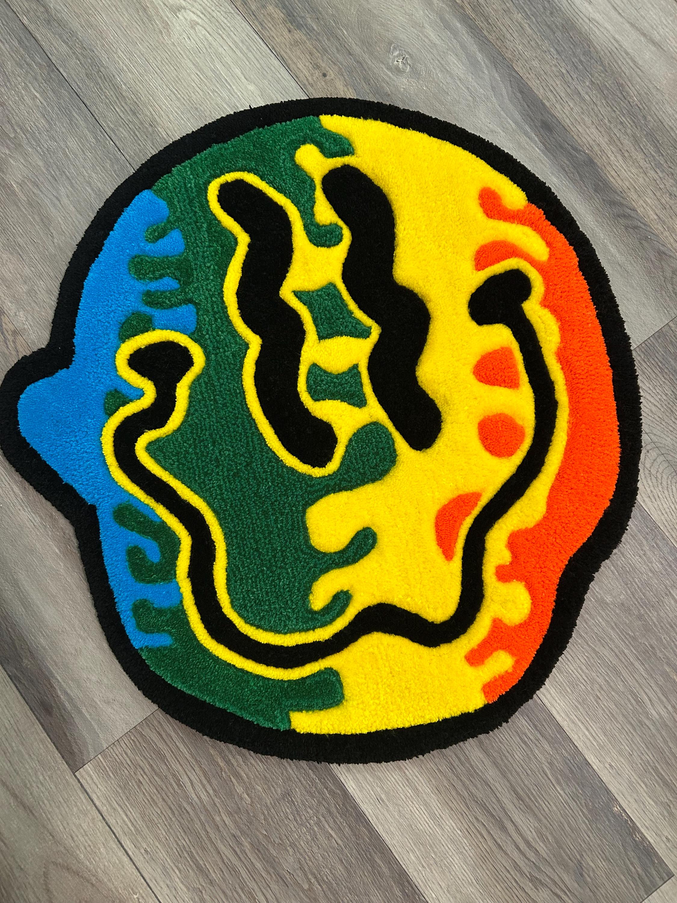 Smiley Rug Temu Smiley Face Rug Tufting - Etsy