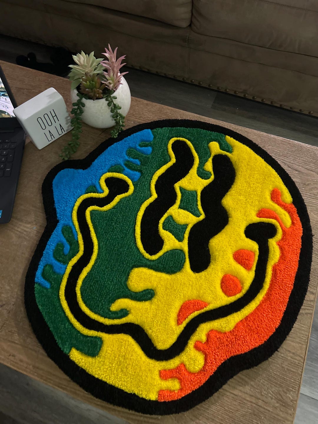 Smiley Face Rug Tufting - Etsy