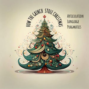 Cómo el Grinch robó la Navidad: un libro complementario para terapia del habla. Esta baraja de cartas Boom Card contiene articulación, lenguaje y habilidades sociales.