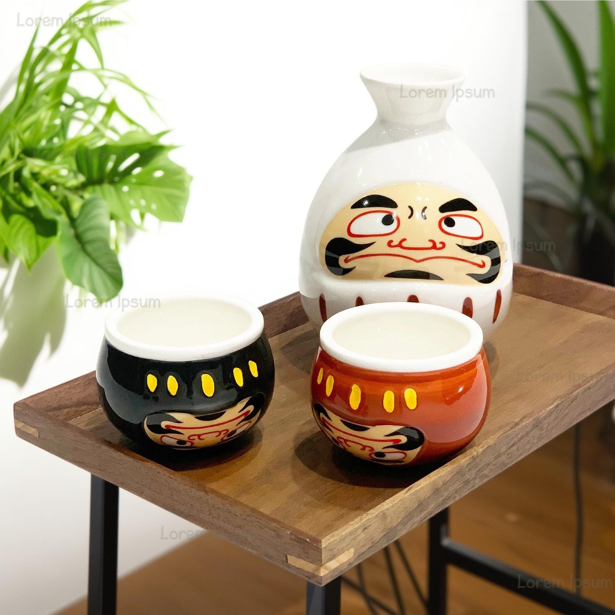 酒器セット 日本酒セット 陶器 日本酒セット 家庭用 手描き模様 男性へ