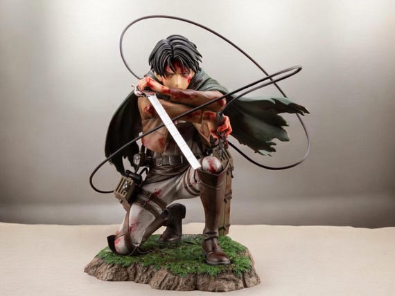 Levi Ackerman - Attack on Titan - Battle Scene Figure